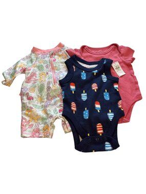 Care Bears Old Navy First Impressions Baby Bodysuits & Romper Set 0-3M